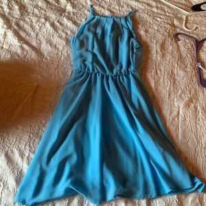 FLAWLESS SOLID DRESS IN BLUE